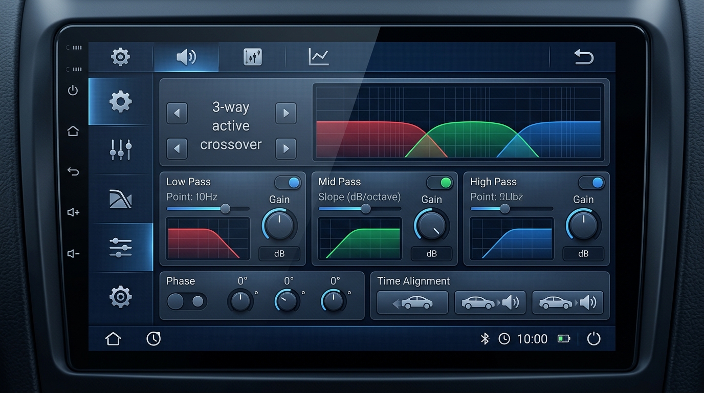 Filtrage actif audio (Crossover 3-Way)