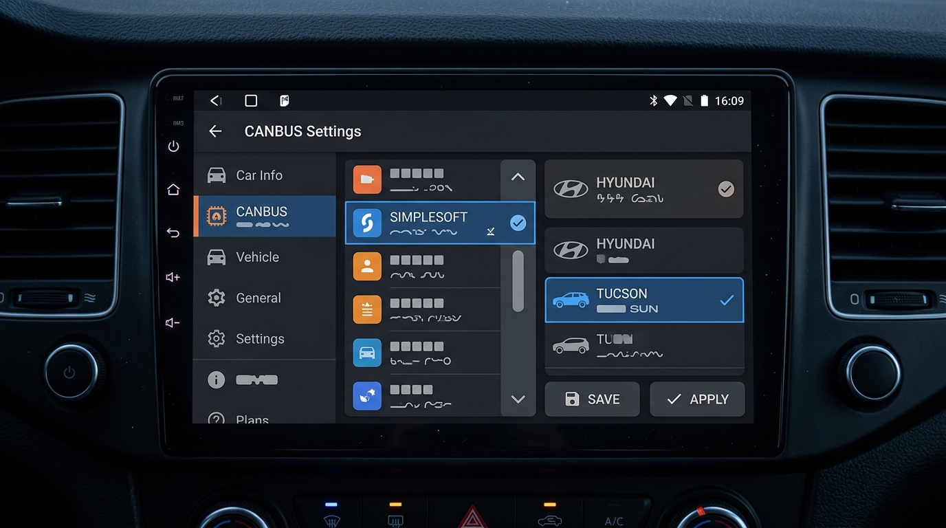 Sélection du véhicule (Simplesoft > Hyundai > TUCSON)