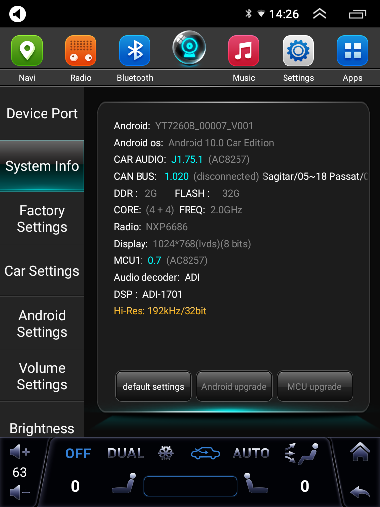 Mise à jour firmware YT7260B [VERTICAL] (XY Auto) — version 1.75.1